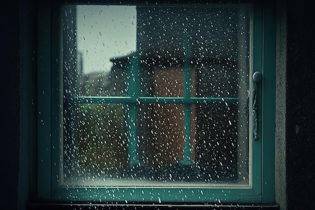 Rain Window AI-generatie