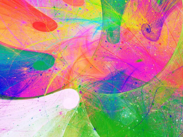 rainbow abstract fractal background 3d rendering illustration