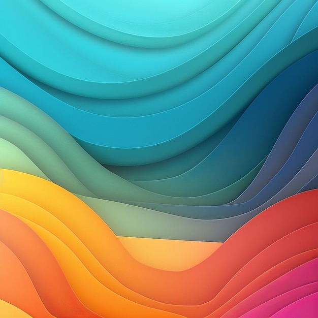 rainbow background paper style Generative AI