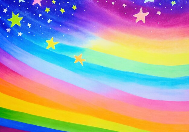 Rainbow background space for your text