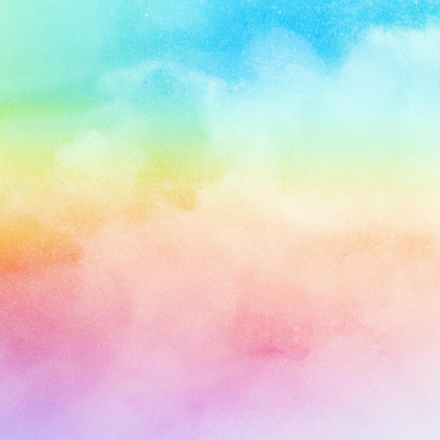 Photo rainbow background with a pastel color background