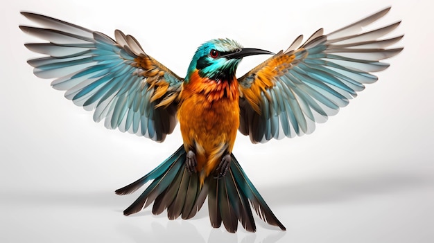 Rainbow Beeeater White background