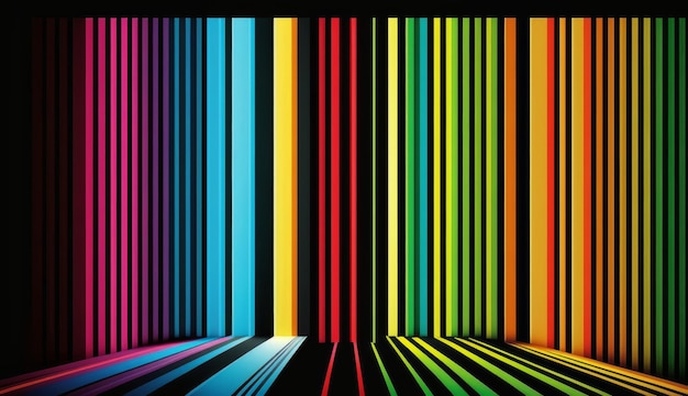 Rainbow Blast kleurrijke strepen voor een leuk en speels ontwerp