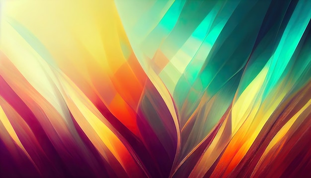 Rainbow Blend Background Layers Abstract Gradient background design colorful shapes 3d Illustration