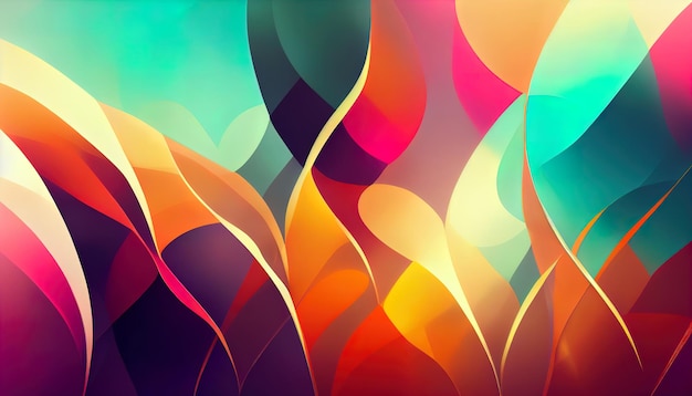 Rainbow Blend Background Layers Abstract Gradient background design colorful shapes