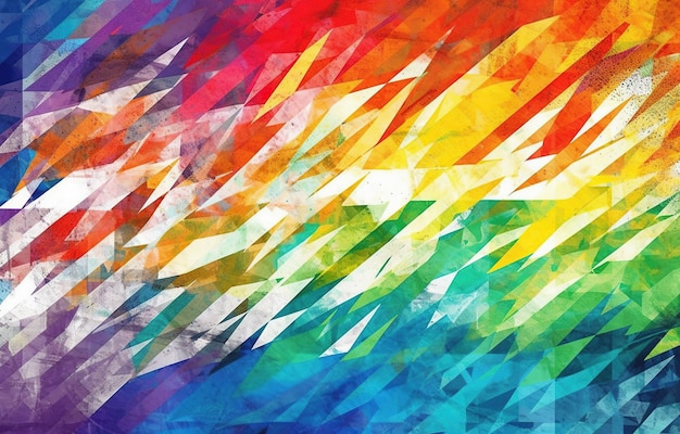 Rainbow brush stroke textured background