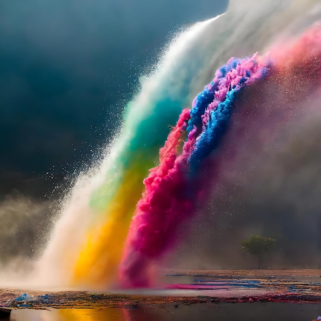 Rainbow Cascade