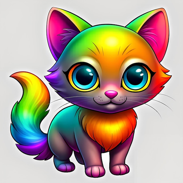 Rainbow cat