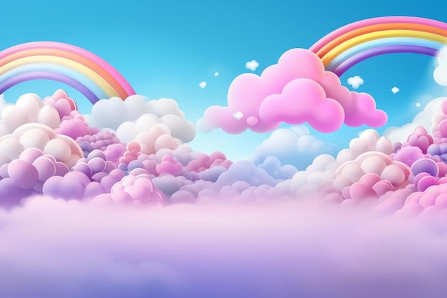 Rainbow childrens day background