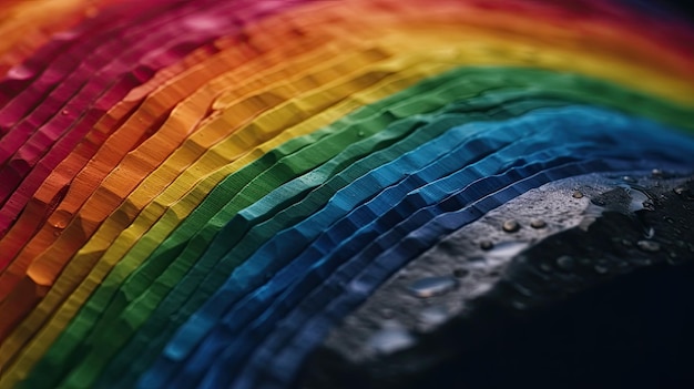 Photo rainbow close up