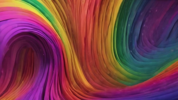 A rainbow colored background with different colors and a rainbow pattern