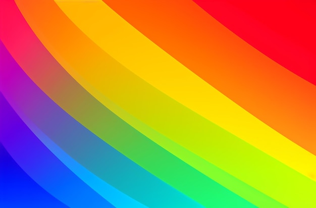 Photo a rainbow colored background with rainbow colors in the style of color gradients solarization