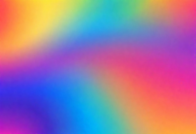虹の色の背景に虹のパターンがある