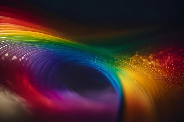 A rainbow colored background with a rainbow pattern.