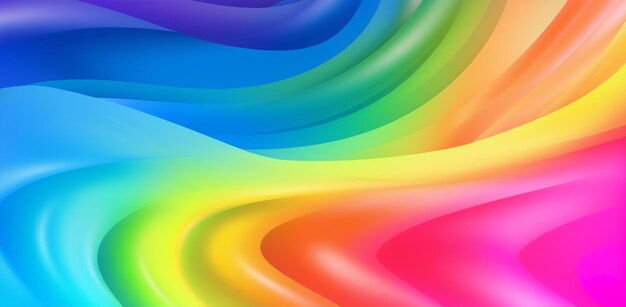 Foto a rainbow colored gradient wallpaper in the style of hyperbolic expression ferrania p30 rainbow