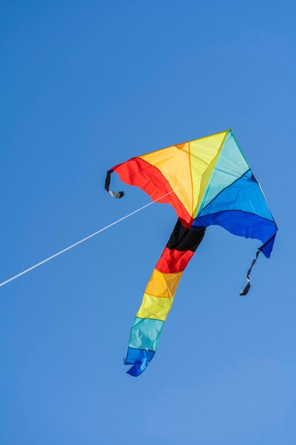 Rainbow colored kite