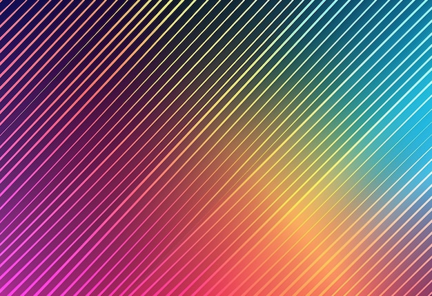 rainbow colored lines on a dark background