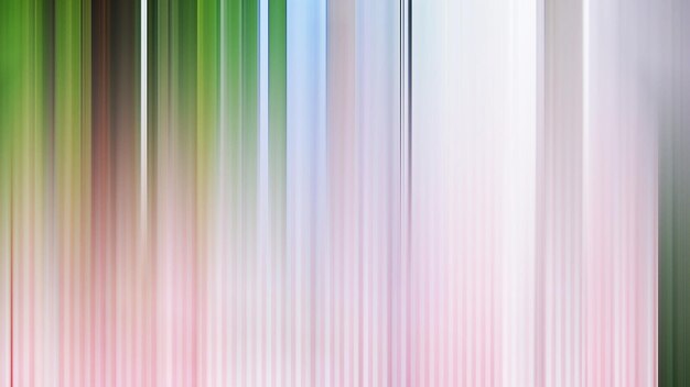 rainbow colored lines in a glass case