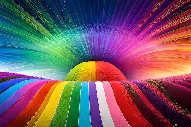 A rainbow colored rainbow colored background with a rainbow colored pattern.