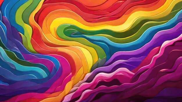 a rainbow colored wave is shown with a rainbow pattern