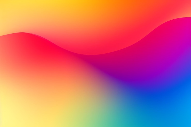 Photo a rainbow colored wave with a rainbow colored background