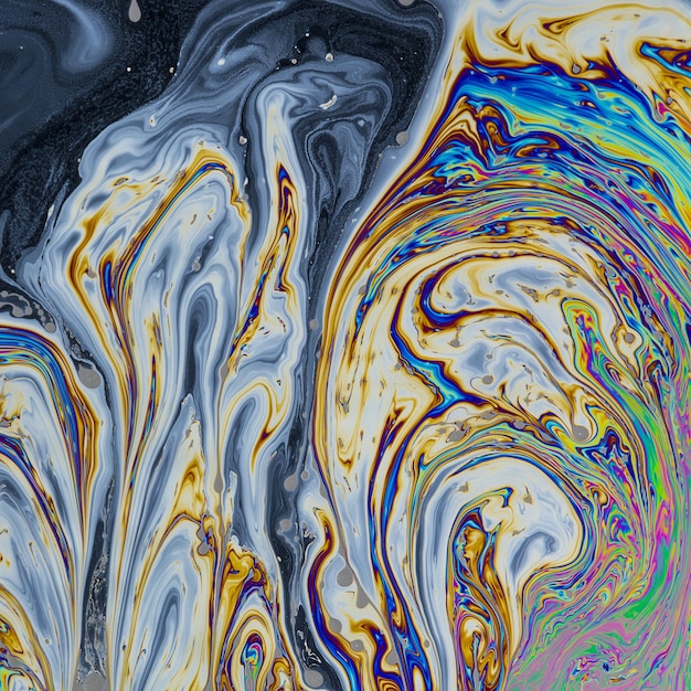 Rainbow colors created a abstakt  soap film,  soap bubble, background