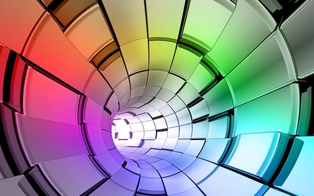 Rainbow colors technology background