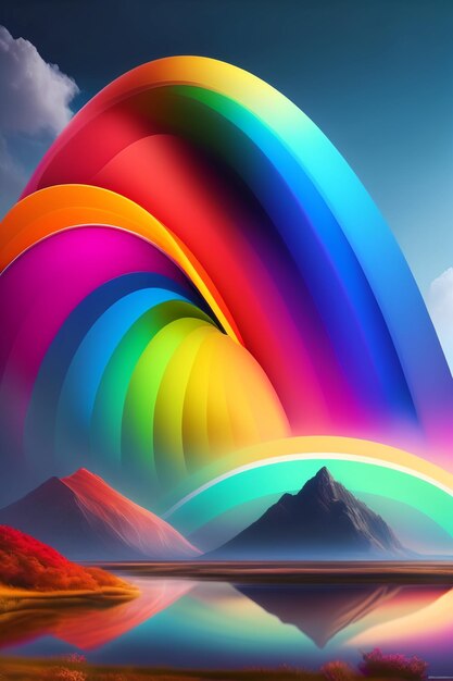 Premium AI Image  Colorful wallpapers for iphone and android