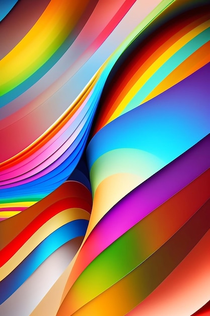 Rainbow colors wallpapers for iPhone and Android generative ai