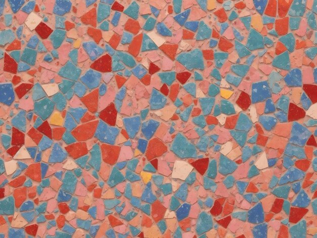 Фото Цвет радугитерраццо текстура мозаика терраццо мраморный фон ai сгенерирован