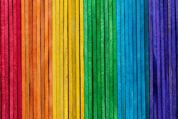 Rainbow colour wood texture background