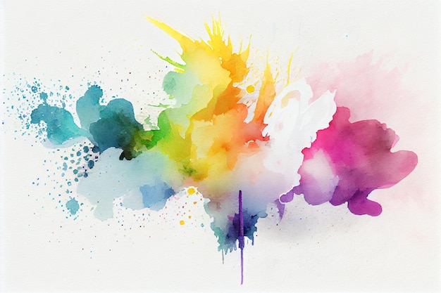 rainbow coloured watercolour texture background