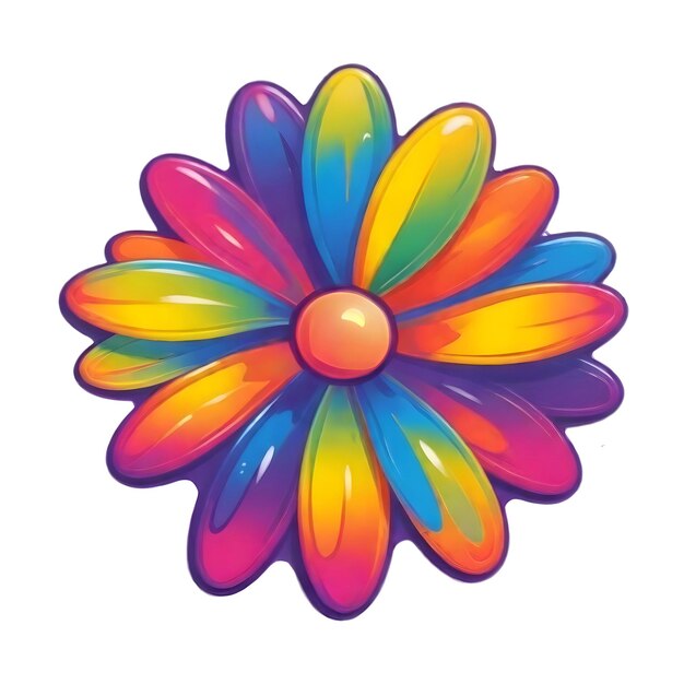 Rainbow Daisy