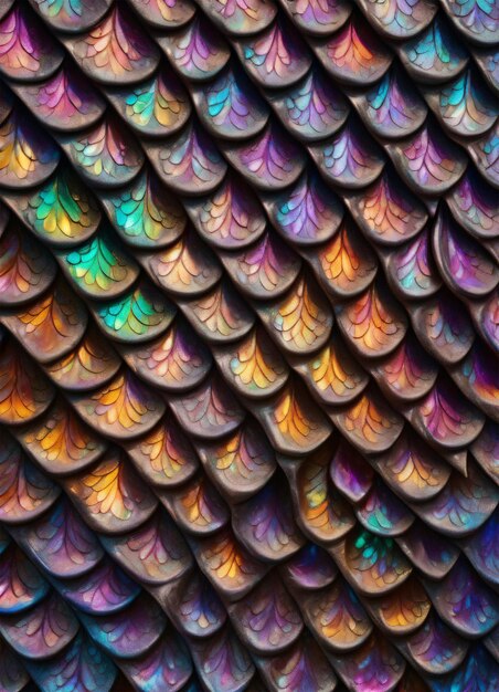 Foto rainbow dragon schaal textuur achtergrondbehang
