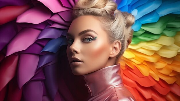 Foto rainbow elegance stile lgbt per la giornata della donna