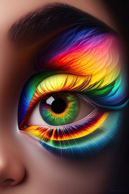 Rainbow eye