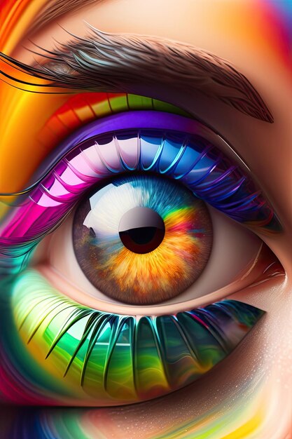 Rainbow eye