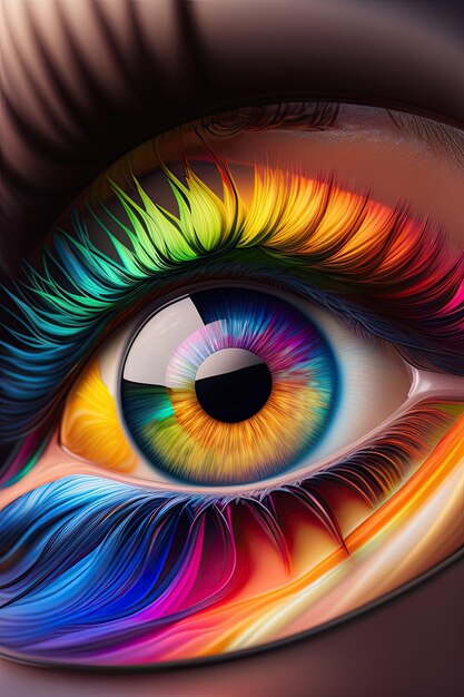 Rainbow eye