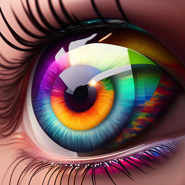 Rainbow eye