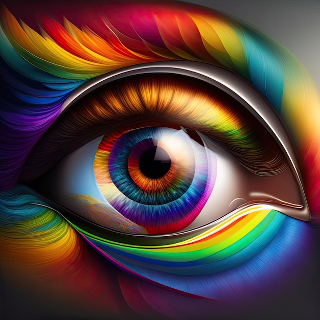 Rainbow eye