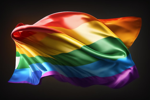 Photo the rainbow flag as a statement of identity and pride