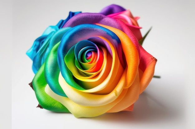 A rainbow flower is a symbol of love.