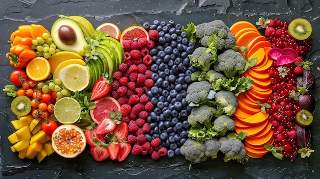 Rainbow of Fruits and Vegetables