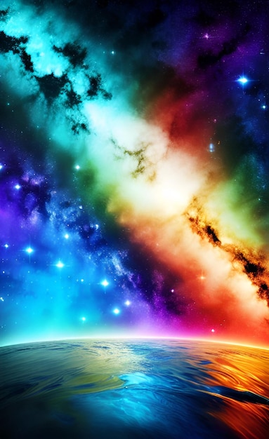 Foto rainbow galaxy wallpaper iphone wallpaper e fare questa carta da parati per il tuo iphone