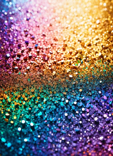 Photo rainbow glitter background