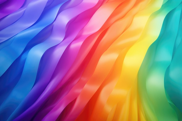 Rainbow gradient background with LGBTQ symbol