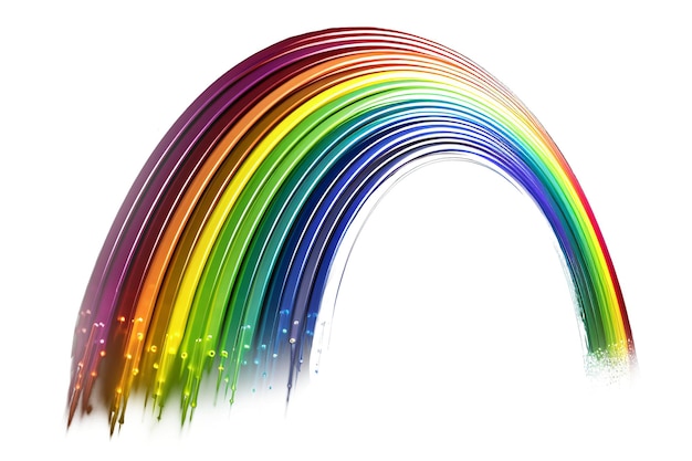 Rainbow icon isolated on transparent background