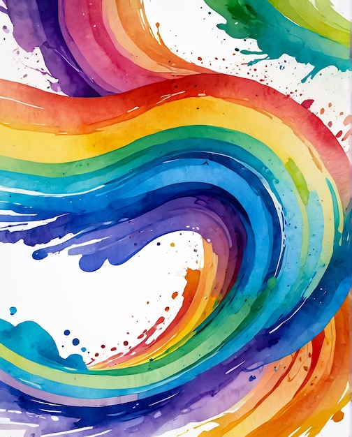 Photo rainbow image abstract background