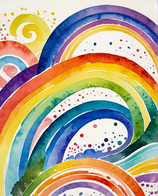 Photo rainbow image abstract background