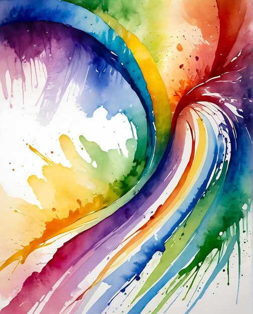 Photo rainbow image abstract background